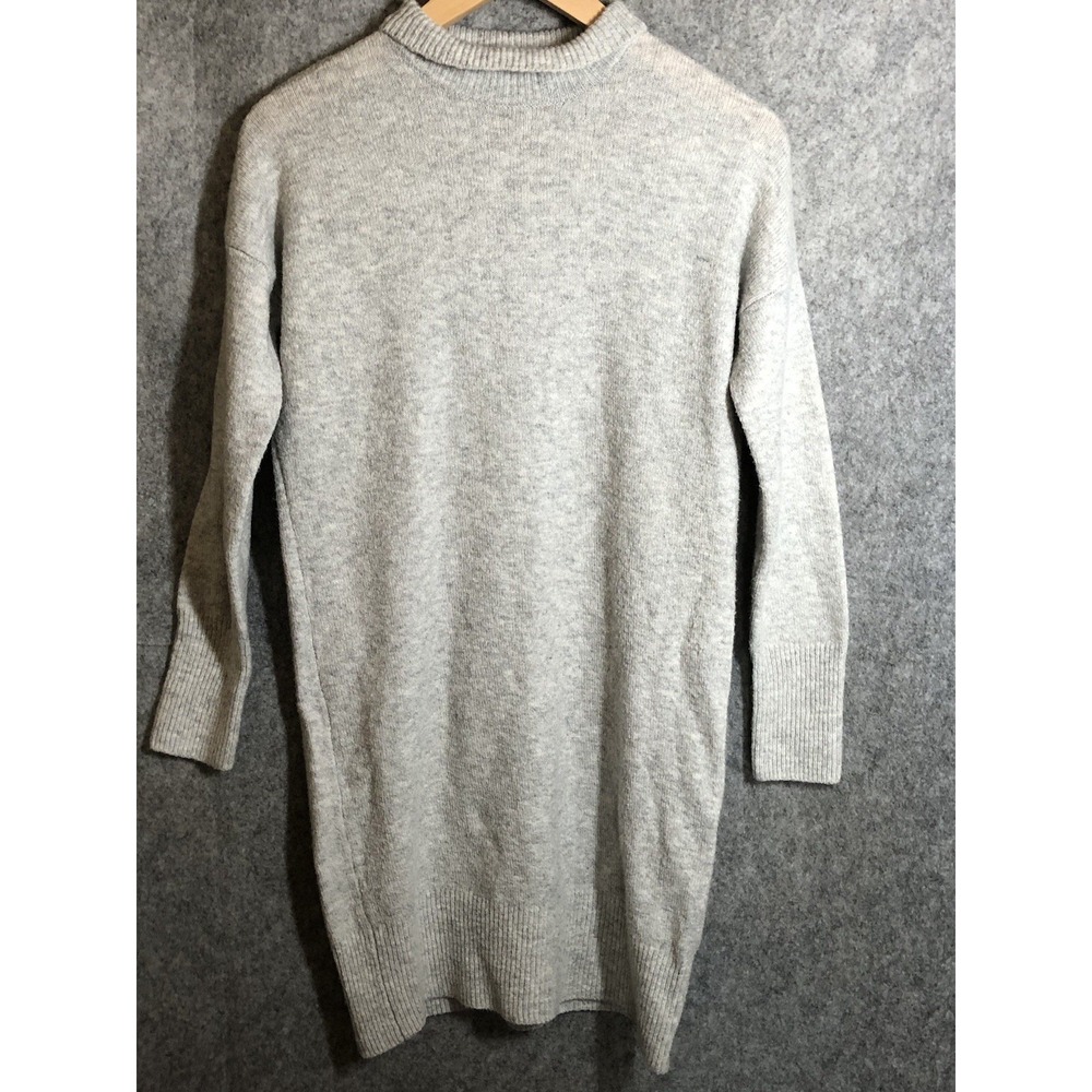 Rachel Ashwell Dress Womens Small Gray Soft Knit Sweater Wool Blend The Prarie